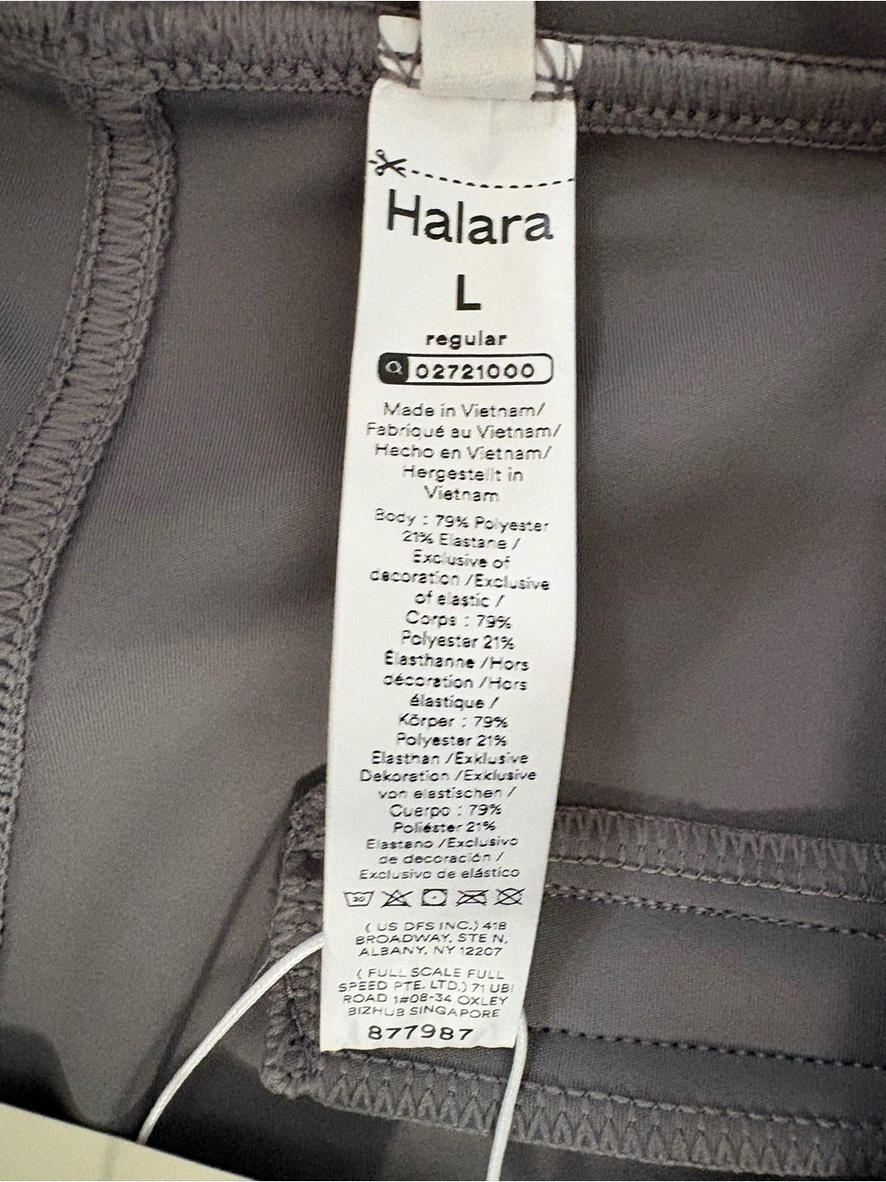 Halara Flex DayStretch High Waisted Straight Leg Work Pants Blue NWT L - Picture 5 of 10